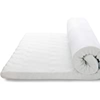 Bedsure Topper Viscoelástico 135x190x7cm - Topper Colchón Antiestático con 1 Funda Extraíble y Lavable - Sobrecolchon…